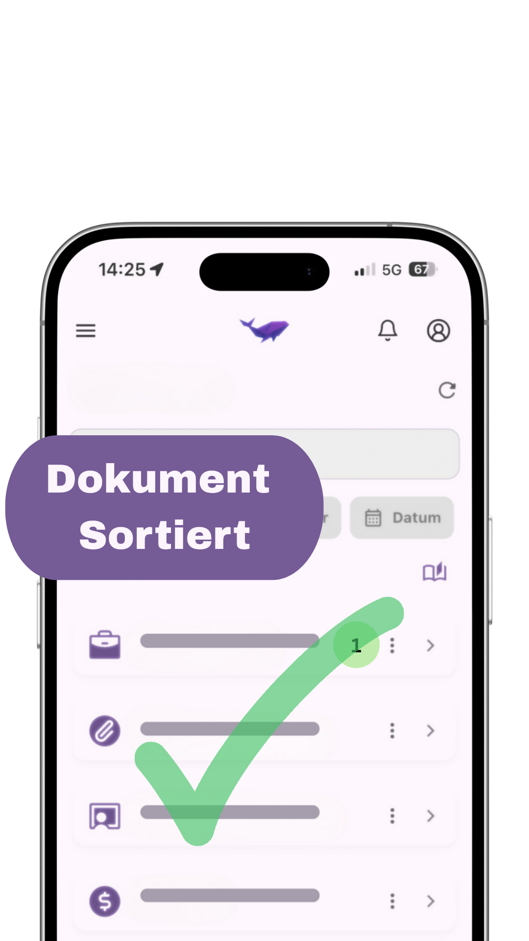Schritt 2: DocuWhale erledigt die Arbeit